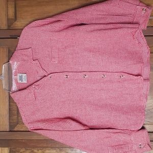 High Sierra Houndstooth Cotton Flannel Shirt Size L
